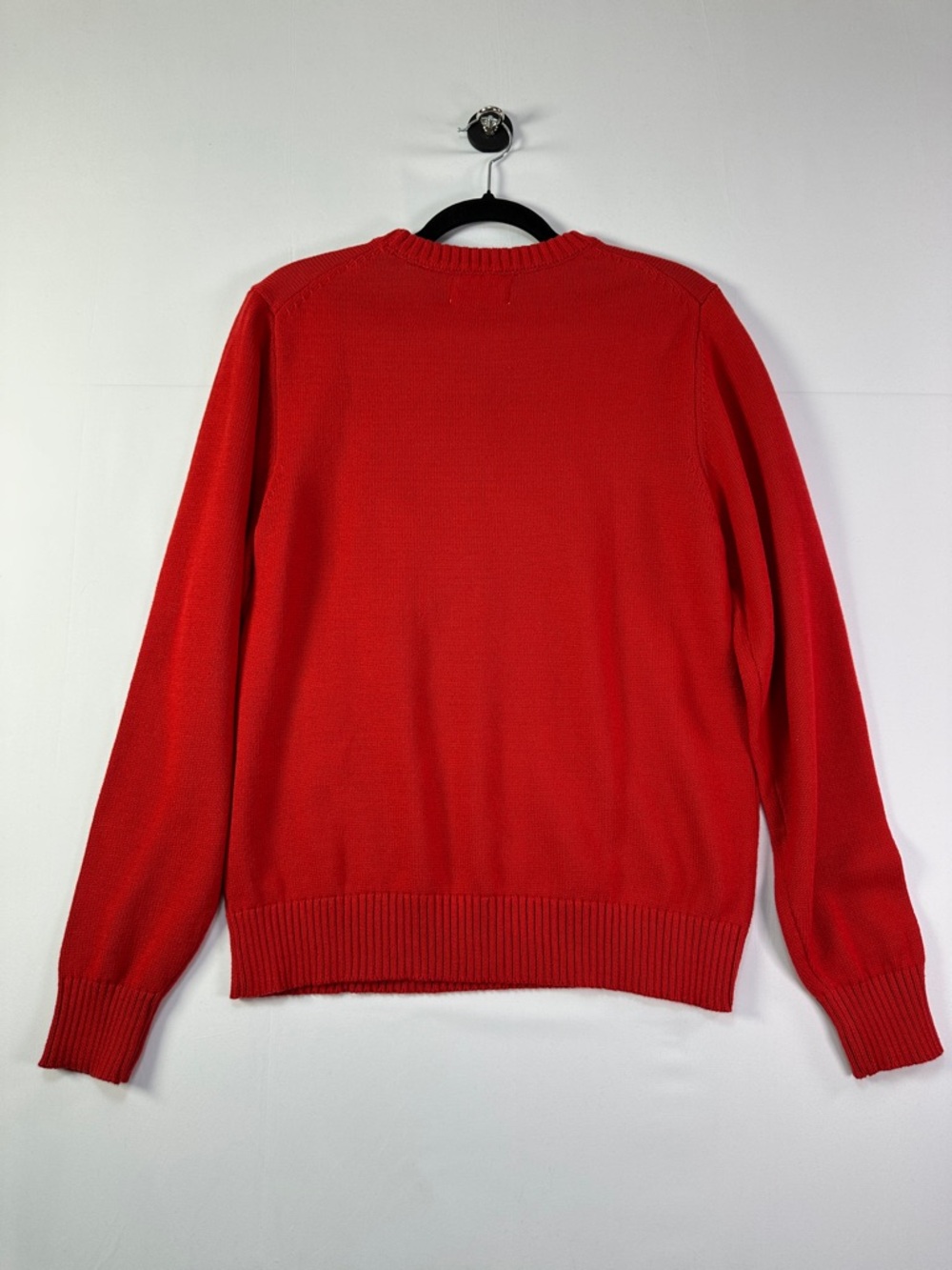 Weatherproof Vintage Maple Leaf Sweater Red Cotton Knit Crewneck Size S Canada - Picture 5 of 5